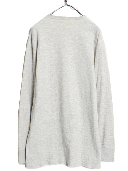 00s デュオフォールド 2レイヤー 長袖 Tシャツ メンズ L / オールド ロンT アンダーシャツ 無地 ストレッチ インナー カットソー シンプル
