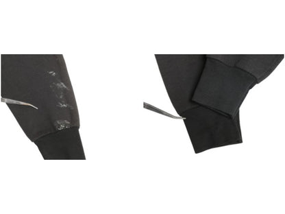 90s USA製 イラスト 両面 プリント スウェット パーカー メンズ L / オールド ミリタリー グラフィック プルオーバー トレーナー 裏起毛 黒