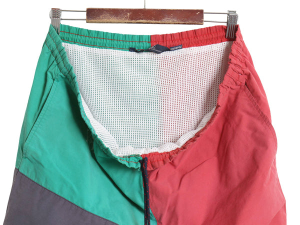 90s ポロ ラルフローレン ショートパンツ メンズ L / オールド コットン ナイロン ショーツ スイム 短パン 海パン 水陸共用 インナー付き