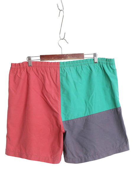 90s ポロ ラルフローレン ショートパンツ メンズ L / オールド コットン ナイロン ショーツ スイム 短パン 海パン 水陸共用 インナー付き