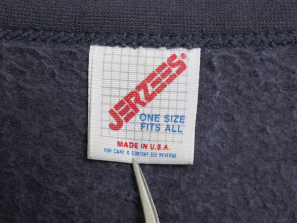 80s USA製 ジャージーズ スウェット カーディガン メンズ レディース L 程/ 古着 ヴィンテージ トレーナー 裏起毛 プリント 前開き 重ね着