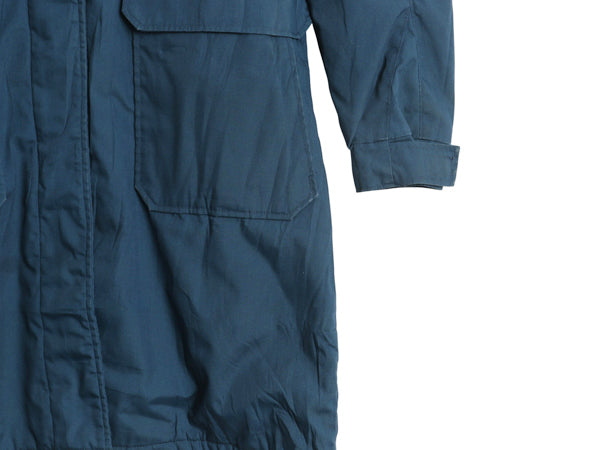 80s USA製 ウールリッチ ロング マウンテンパーカー ジャケット レディース L / ヴィンテージ コート 中綿 ウール ライナー付き マンパ 紺