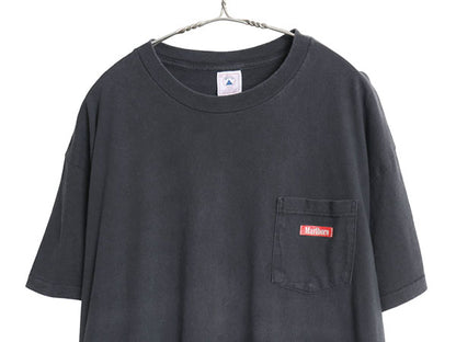 90s USA製 マルボロ 両面 プリント ポケット付き Tシャツ メンズ XL / オールド 当時物 企業 ポケT タバコ ヘビーウェイト 大きいサイズ 黒