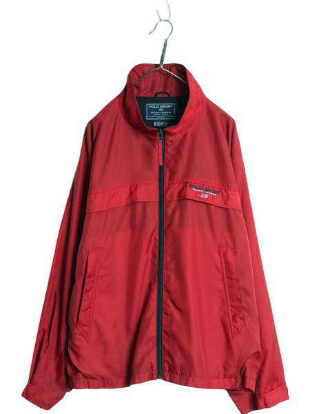 90s ポロスポーツ ラルフローレン ナイロン ジャケット メンズ XL オールド ポロ SPORTSMAN フルジップ ハイネック メッシュ ライナー付き