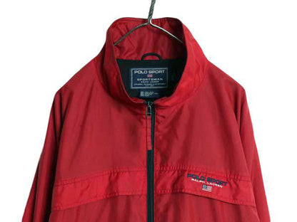 90s ポロスポーツ ラルフローレン ナイロン ジャケット メンズ XL オールド ポロ SPORTSMAN フルジップ ハイネック メッシュ ライナー付き