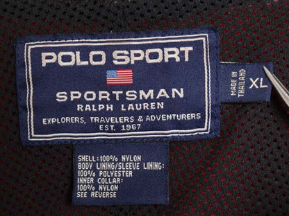 90s ポロスポーツ ラルフローレン ナイロン ジャケット メンズ XL オールド ポロ SPORTSMAN フルジップ ハイネック メッシュ ライナー付き