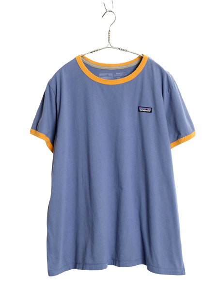 パタゴニア リンガー Tシャツ レディース XXL / 古着 アウトドア オーガニック コットン クルーネック ツートン ワンポイント 大きいサイズ