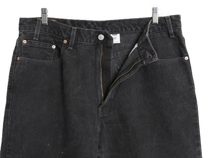 00s USA製 リーバイス 550 ブラック デニム パンツ メンズ 38 34 / オールド リラックス フィット テーパード ジーンズ ジーパン 赤タブ 黒