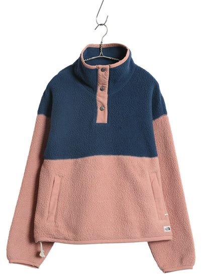 US企画 ノースフェイス クラグモント パイル フリース ジャケット レディース M / 古着 ボア アウトドア スナップ プルオーバー ジャンパー