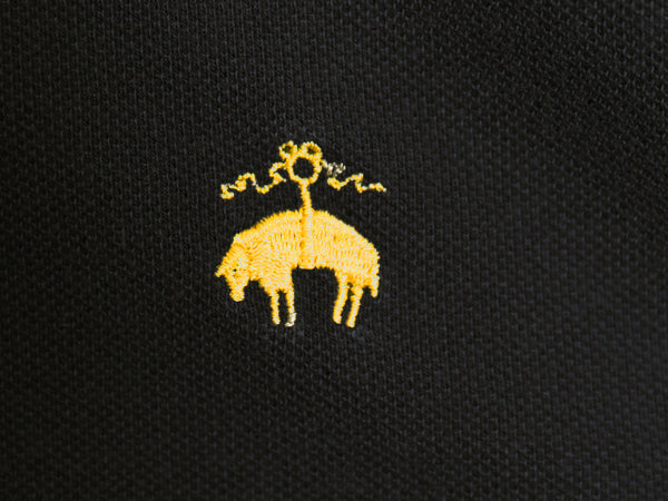 ブルックスブラザーズ 鹿の子 半袖 ポロシャツ メンズ L 古着 半袖シャツ ワンポイント カットソー コットン スリム フィット シンプル 黒