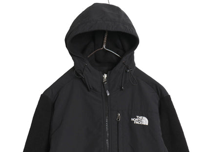 ノースフェイス フード付き デナリ ジャケット レディース L / アウトドア フリース ナイロン パーカー ジャンパー フルジップ ブルゾン 黒