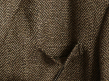 デッドストック 90s イタリア製 ポロ ラルフローレン ツイード テーラード ジャケット メンズ L / オールド ブレザー ラム ウール チンスト