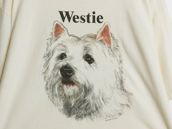 90s USA製 ドッグ イラスト プリント 半袖 Tシャツ メンズ レディース XL 古着 オールド 犬 アニマル アート キャラクター  大きいサイズ