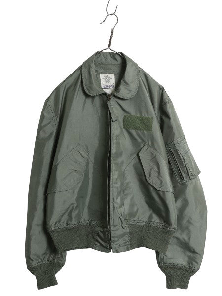 00s 米軍実物 CWU-36P サマー フライト ジャケット LARGE / オールド 00年製 軍物 アラミド ミリタリー USAF エアフォース ボンバー セージ