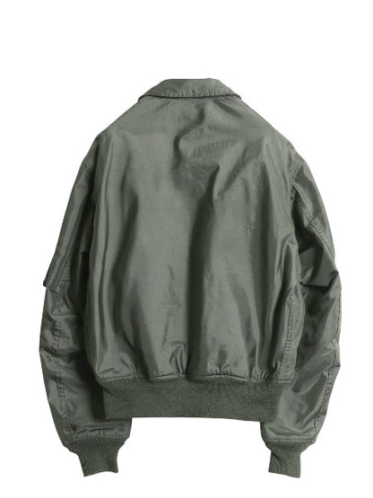 00s 米軍実物 CWU-36P サマー フライト ジャケット LARGE / オールド 00年製 軍物 アラミド ミリタリー USAF エアフォース ボンバー セージ