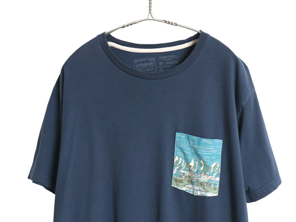 パタゴニア パタロハ ポケット付き 半袖 Tシャツ メンズ XL / 19年製 アウトドア アロハ ハワイアン グラフィック カットソー 大きいサイズ