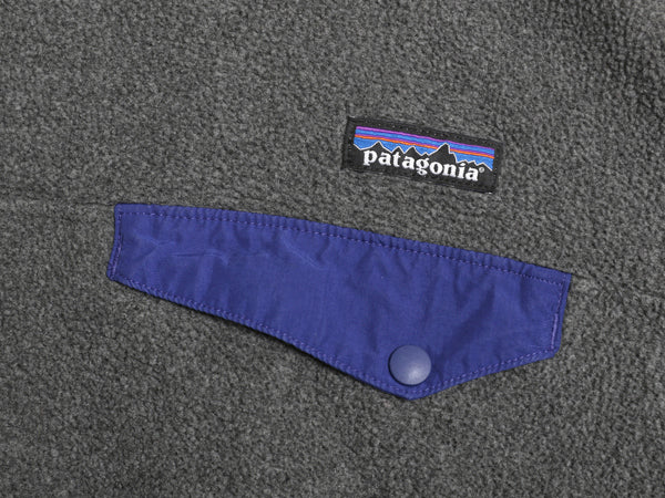 パタゴニア シンチラ スナップT メンズ L / 古着 14年製 プルオーバー フリース ジャケット ブルゾン ジャンパー アウトドア ハイネック 灰