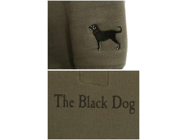 00s The Black Dog ドッグ プリント ハイネック スウェット メンズ レディース L オールド ヘビーウェイト 犬 裏起毛 トレーナー グリーン