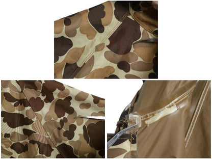 90s オービス ダックハンター カモ ナイロン ジャケット メンズ M オールド フルジップ 迷彩 防水 レイン パーカー ハンティング ブルゾン