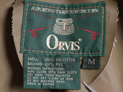 90s オービス ダックハンター カモ ナイロン ジャケット メンズ M オールド フルジップ 迷彩 防水 レイン パーカー ハンティング ブルゾン