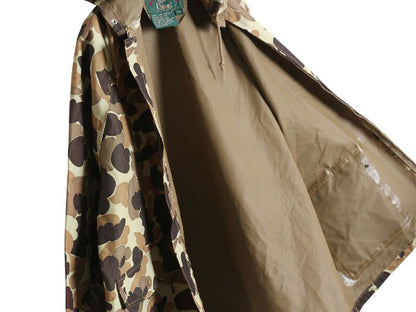 90s オービス ダックハンター カモ ナイロン ジャケット メンズ M オールド フルジップ 迷彩 防水 レイン パーカー ハンティング ブルゾン