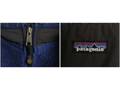 00s ★ パタゴニア レトロX フリース ジャケット メンズ M / 02年製 古着 オールド フルジップ アウトドア パイル ツートン ブルゾン 青