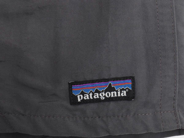 パタゴニア バギーズ ロング ショーツ メンズ M / 18年製 アウトドア ナイロン ショートパンツ 短パン 海パン 水陸両用 インナー付き 濃灰