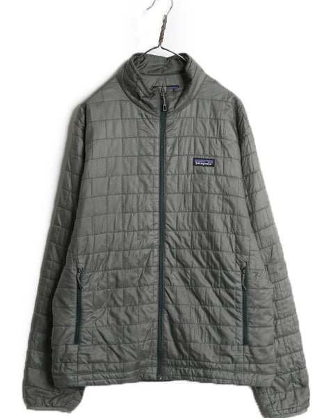 パタゴニア ナノ パフ ジャケット メンズ L 古着 19年製 中綿 ナイロン キルティング フルジップ パッカブル アウター ブルゾン ジャンパー