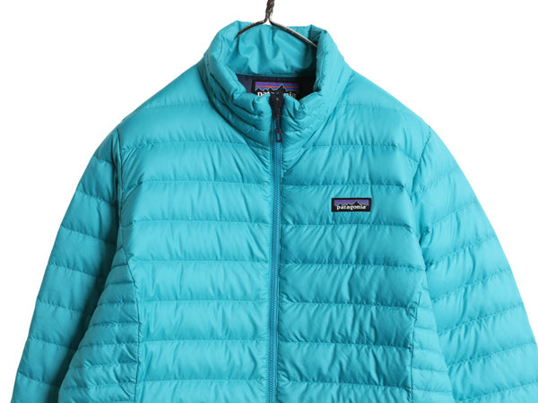 パタゴニア ダウン セーター ジャケット レディース XL / 古着 16年製 ナイロン フルジップ 800フィル アウトドア パッカブル 大きいサイズ