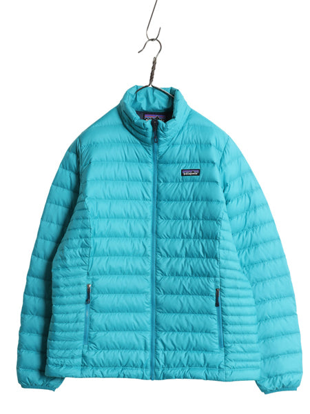 パタゴニア ダウン セーター ジャケット レディース XL / 古着 16年製 ナイロン フルジップ 800フィル アウトドア パッカブル 大きいサイズ