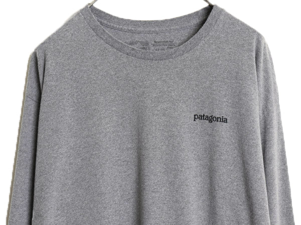 パタゴニア 両面 プリント 長袖 Tシャツ メンズ XXL 20年製 ロンT ロングスリーブ グラフィック アート イラスト カットソー 大きいサイズ