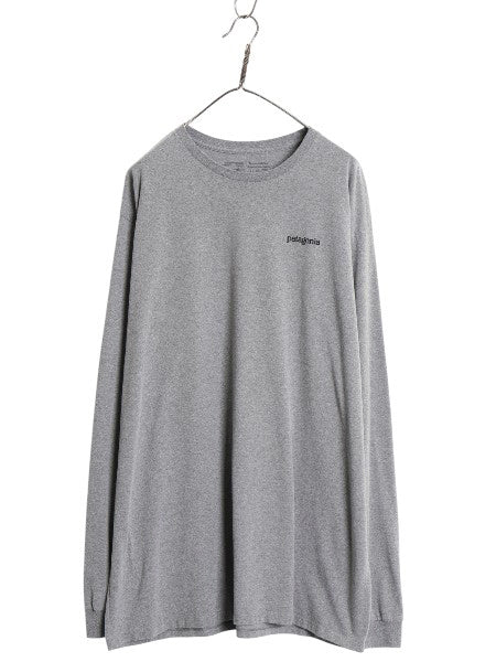 パタゴニア 両面 プリント 長袖 Tシャツ メンズ XXL 20年製 ロンT ロングスリーブ グラフィック アート イラスト カットソー 大きいサイズ