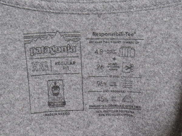 パタゴニア 両面 プリント 長袖 Tシャツ メンズ XXL 20年製 ロンT ロングスリーブ グラフィック アート イラスト カットソー 大きいサイズ