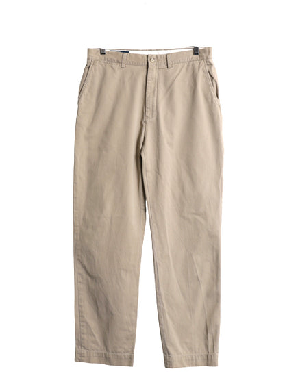 90s ポロ ラルフローレン コットン チノ パンツ 33 32 / オールド スラックス チノパン ストレート ノータック アーミー タイプ ポロチノ