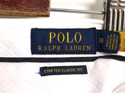 ポロ ラルフローレン 総柄 チノ ショートパンツ メンズ 30 チノパン コットン STRETCH CLASSIC FIT ノータック アーミー タイプ モノグラム