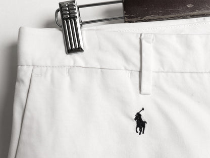 ポロ ラルフローレン 総柄 チノ ショートパンツ メンズ 30 チノパン コットン STRETCH CLASSIC FIT ノータック アーミー タイプ モノグラム
