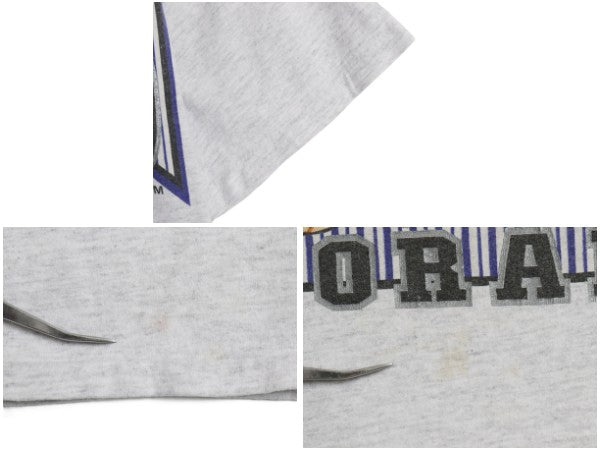 90s ロッキーズ ワーナー キャラクター イラスト プリント Tシャツ メンズ L / オールド MLB オフィシャル 大リーグ 野球 シングルステッチ