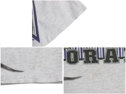 90s ロッキーズ ワーナー キャラクター イラスト プリント Tシャツ メンズ L / オールド MLB オフィシャル 大リーグ 野球 シングルステッチ