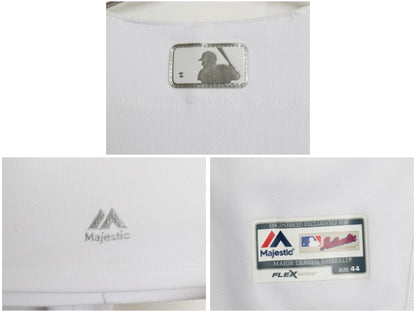 ブルワーズ ベースボール シャツ メンズ XXL 程/ MLB オフィシャル マジェスティック 大リーグ ユニフォーム 重ね着 ジャージ 大きいサイズ