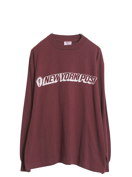 90s USA製 企業 プリント 長袖 Tシャツ メンズ XL / 古着 オールド ロンT ロングTシャツ ヘビーウェイト シングルステッチ 大きいサイズ 