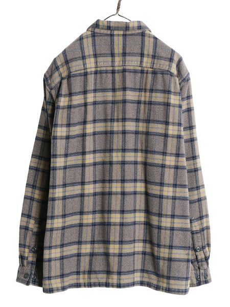 パタゴニア ロングスリーブ フィヨルド フランネル シャツ メンズ XL 17年製 アウトドア チェック ネルシャツ ヘビーウェイト 大きいサイズ