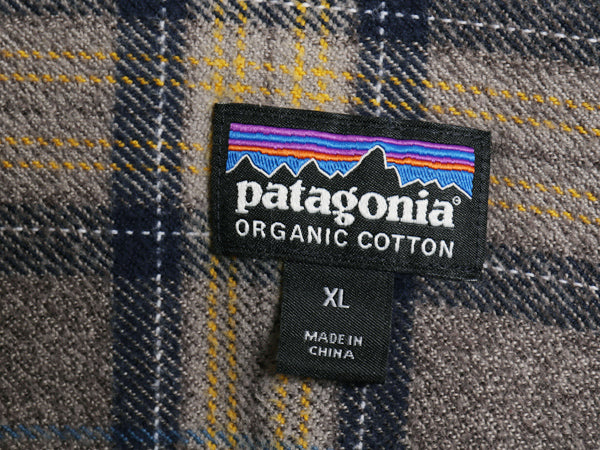 パタゴニア ロングスリーブ フィヨルド フランネル シャツ メンズ XL 17年製 アウトドア チェック ネルシャツ ヘビーウェイト 大きいサイズ