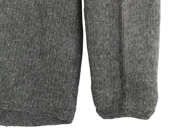 エクアドル製 タートルネック 星条旗 デザイン ニット セーター メンズ レディース XL 程 古着 ウール 手編み ハンドメイド 大きいサイズ