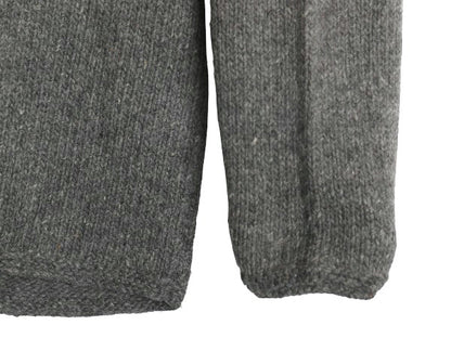 エクアドル製 タートルネック 星条旗 デザイン ニット セーター メンズ レディース XL 程 古着 ウール 手編み ハンドメイド 大きいサイズ