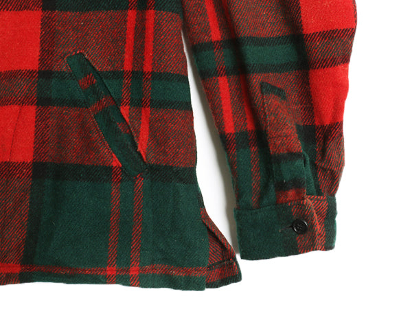 70s USA製 ウールリッチ チェック CPO ウール シャツ ジャケット メンズ XL 小さめ L 程 ヴィンテージ 4ポケット ボックス ヘビーウェイト