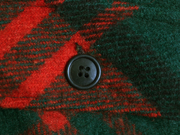 70s USA製 ウールリッチ チェック CPO ウール シャツ ジャケット メンズ XL 小さめ L 程 ヴィンテージ 4ポケット ボックス ヘビーウェイト