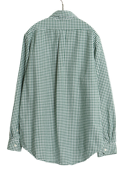 ポロ ラルフローレン ギンガム チェック 長袖 ボタンダウン シャツ メンズ L 古着 長袖シャツ オックスフォード コットン ワンポイント BD