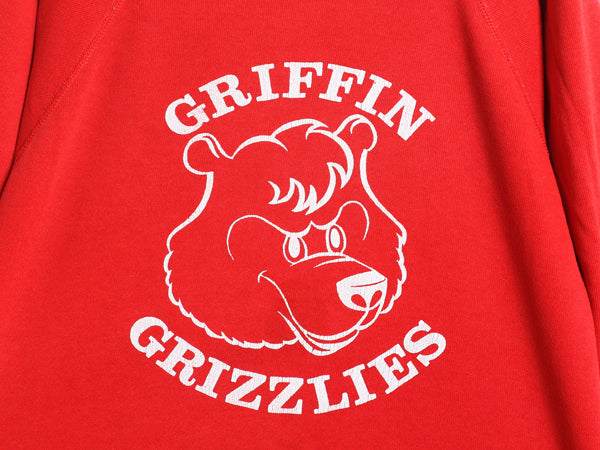 80s USA製 キャラクター イラスト プリント スウェット メンズ レディース M / ヴィンテージ アニマル グラフィック トレーナー 裏起毛 赤