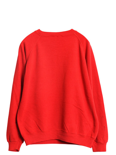 80s USA製 キャラクター イラスト プリント スウェット メンズ レディース M / ヴィンテージ アニマル グラフィック トレーナー 裏起毛 赤