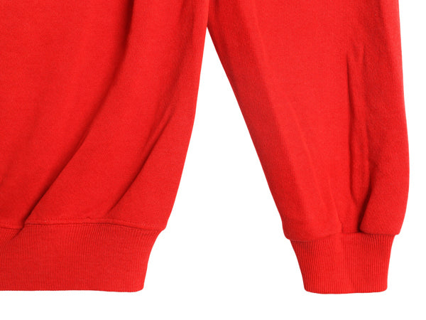 80s USA製 キャラクター イラスト プリント スウェット メンズ レディース M / ヴィンテージ アニマル グラフィック トレーナー 裏起毛 赤